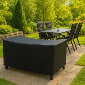 Czasza parasola ochronny na stół 180 x 100 cm + 4 fotele, możliwość sztaplowania