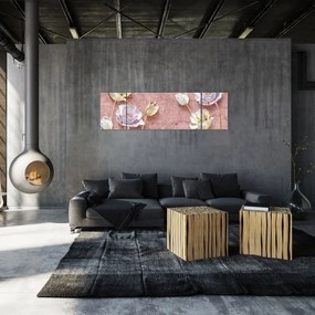 Obraz kwiatów (170x50 cm)