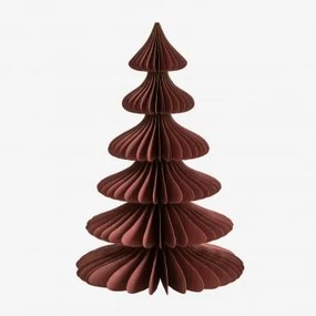 Choinka Z Papieru Navira ↑45 Cm & Czerwony Cedr Ze Złotą Ramką - Sklum