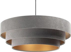 Lampa wisząca TRIO szara/złota