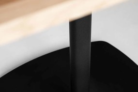 Stół na jednej nodze w stylu loftowym Oval 80sq