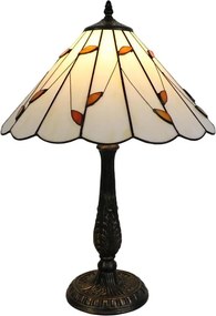 Brilagi - Tiffany witrażowa lampa stołowa FOLIA 2xE27/60W/230V