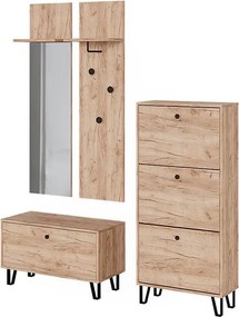 Zestaw szaf złoty dąb energetyczny 36x21.6x135 siri