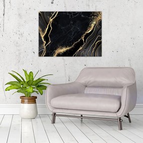Obraz złotej abstrakcji (70x50 cm)