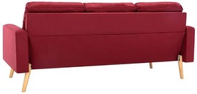 3-osobowa sofa czerwone wino - Eroa 3Q