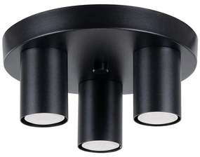 Czarna lampa sufitowa Castro – Sollux