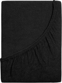 4Home prześcieradło frotte Ideal czarny, 200 x 200 cm, 200 x 200 cm