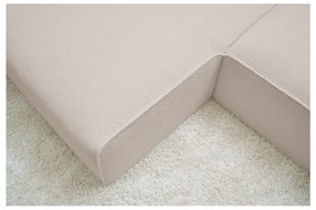 Beżowy narożnik modułowy z materiału bouclé (lewostronny/w kształcie litery L) Megeve – Bobochic Paris