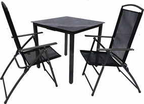 3 szt. zestaw mebli ogrodowych grupy siedzącej 80S