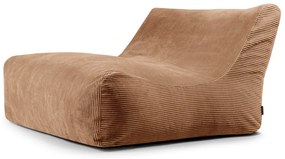 Brązowy sztruksowy worek do siedzenia Sofa Lounge – SLOWDOWN