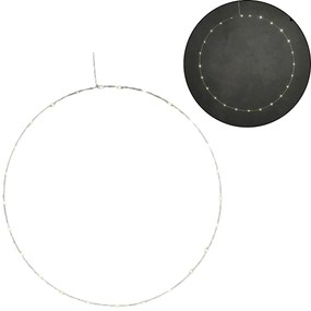 LED wisząca dekoracja CIRCLE Ø 70 cm, srebrna