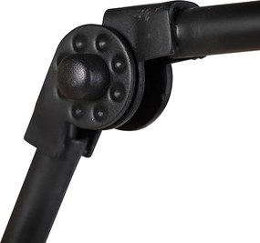 Industrialna lampa ścienna czarna regulowana - Wye