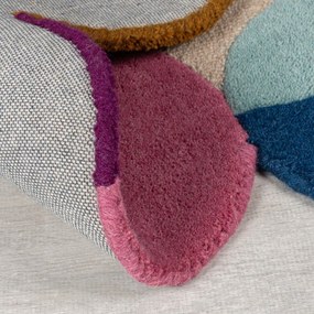 Beżowy wełniany dywan tkany ręcznie 120x170 cm Mia Textured Scallop – Flair Rugs
