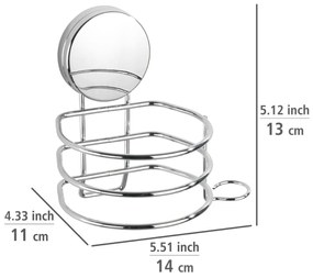 Uchwyt na suszarkę do włosów OSIMO Static-Loc, stal chromowana, WENKO