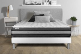 lózka z materacem VITAL SPRING ZEN 160 x 190 cm Rama lózka Bialy