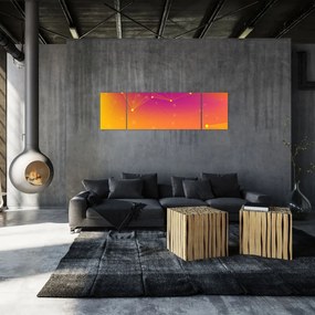 Kolorowy abstrakcyjny obraz (170x50 cm)