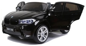 Auto na akumulator bmw x6m czarne dwuosobowy fotel