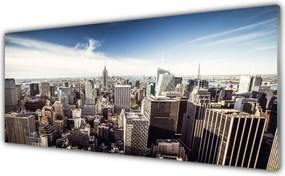 Panel Szklany Panorama Miejskich Drapaczy Chmur