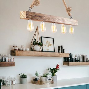 Lampa wisząca w naturalnym kolorze Erebos – Opviq lights