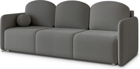 Masseno Sofa SUVI III z funkcją spania i pojemnikiem na pościel, Rozkładana sofa - Szary, QUELLE 92