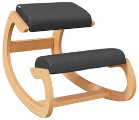 Ergonomiczny klękosiad z czarnym siedziskiem - Gert
