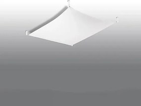 Plafon LUNA 1 tkaninowy biały