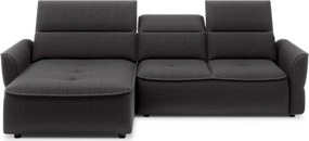 Narożnik MURILLO S Mini z elektryczną regulacją siedziska Lewostronny w tkaninie VOGUE 16 WERSAL