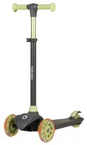 Lionelo - Dziecięcy skuter JESSY 3xAA szary/zielony