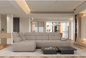 Narożnik GAMBA L Lewostronny z regulowanym oparciem i podłokietnikiem tkanina EDEN 04 WERSAL