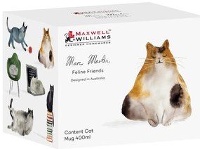 Biały porcelanowy kubek 400 ml Best Feline Friends – Maxwell &amp; Williams