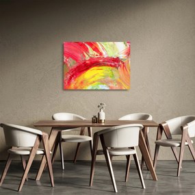 Obraz na szkle abstrakcji - malarstwo (70x50 cm)