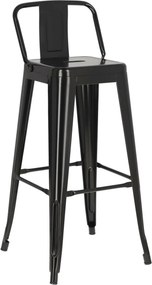 Metalowy hoker barowy Paris 75 short back