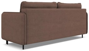 Różowa rozkładana/ze schowkiem sofa 226 cm Luana – Makamii