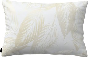 Poszewka Kinga na poduszkę prostokątną kolor kremowy tkanina połyskliwa, strukturalna, wzorzysta