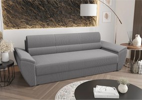 BEDANTE SOFA REBI BIS z funkcją spania POSO 110 Szary z pojemnikiem na pościel, sofa do salonu, kanapa, sofa rozkładana, sofa z pojemnikiem, wersalka