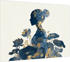 Obraz - Marmurowy profil kobiety (70x50 cm)
