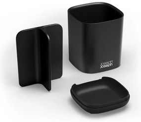 Czarny plastikowy kubek na szczoteczki do zębów EasyStore – Joseph Joseph