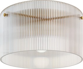 HOMCOM Lampa sufitowa z abażurem z akrylu, Metal, Kompatybilna z halogenem i LED