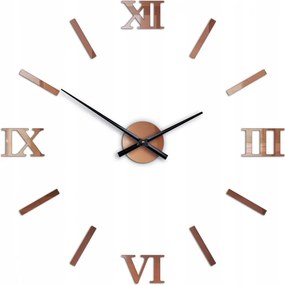 Zegar ścienny naklejany duży nowoczesny akrylowy na ścianę do salonu loft