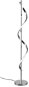 Lampa stojąca LED w kolorze srebra z połyskiem ze ściemniaczem (wys. 120 cm) Isabel – Reality