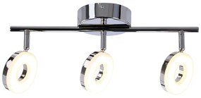 Lampa sufitowa LED w kolorze srebra z połyskiem 47x16 cm Thema – Candellux Lighting