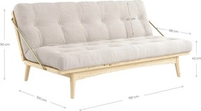 Sofa rozkładana Karup Folk Clear/Linen