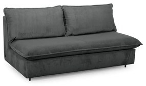 Ciemnoszara sztruksowa rozkładana sofa 184 cm Isadora – Bobochic Paris