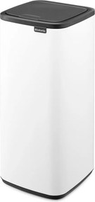 Biały stalowy kosz na śmieci otwierany na dotyk 30 l Bo Touch – Brabantia