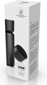 Czarny kubek termiczny ze stali nierdzewnej 400 ml Singles – Zone