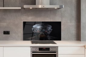 Panel szklany do Kuchni Przerażająca Postać o Czerwonych Oczach