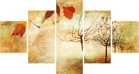 Obraz - Jesienny nastrój (125x70 cm)