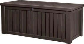 Skrzynia ogrodowa ROCKWOOD 65 x 76 x 155 cm - brązowa