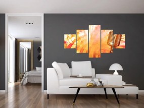 Obraz - Mikrofon retro (125x70 cm)