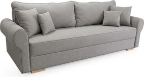 Sofa z Funkcją Spania RELON Szara Nowoczesna